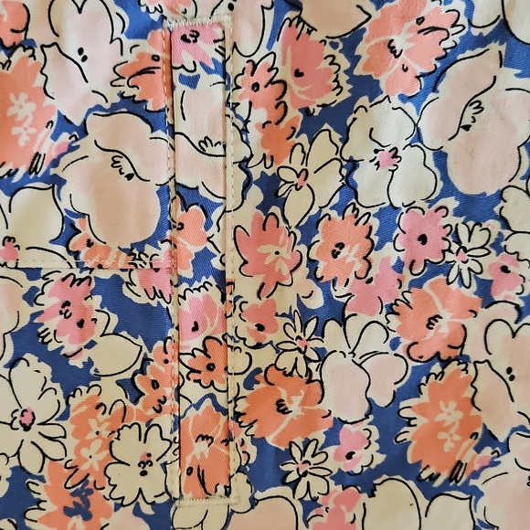 Talbots Blue and Pink Floral Shorts Size 8 - Picture 7 of 8
